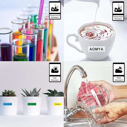 شريط صانع ملصقات Aomya TZe-231 P-Touch مقاس 1/2 بوصة × 26.2 قدم (12 مم × 8 م) أسود على أبيض متوافق مع BRO PT-1010، PT-1010B، PT-1010NB، PT-1010R، PT-1010RDT، 6 عبوات من Aomya TZe-231 P-Touch PT-1010S in Kuwait