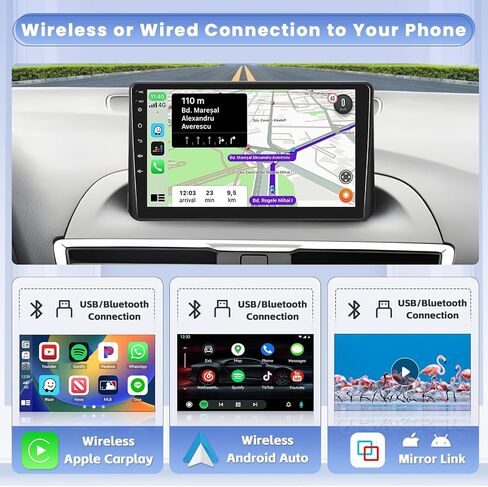 2+64G for Mazda 3 2014-2018 Android Car Stereo with Carplay Android Auto 9 Inch Touchscreen Radio GPS Navigation WiFi SWC RCA HiFi Backup Camera Microphone in Saudi Arabia