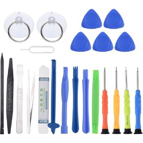 MECCANIXITY 22 and 1(Type A) Spudger Crowbars Opening Pry Tool Set Curved Pry Blade Electronics Repair Tools Kit for Cellphone Laptop PC Tablet