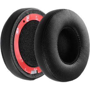 Replacement Earpads Cushions for Beats Solo 2 & Solo 3 Wireless On-Ear Headphones, Solo2 Solo3 Ear Pads with Soft Protein Leather, Left/Right Pair (White) in Saudi Arabia