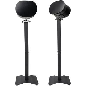 shinar Metal 2 Pack Speaker Stands Compatible with SONOS Era 300 with Adjustable Swivels up to 360° / Tilts -70° / +70° Floor Stand for Sonos Era 300 (White)