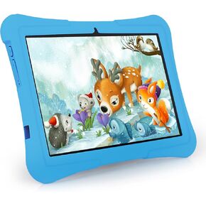 Veidoo Kids Tablet PC, 10 inch Android 13 Tablet for Kids with 8GB(4+4 Expand) Ram 128GB ROM, Octa-Core Processor, WiFi 6, Eye Protection IPS Screen, Parental Control APP(Blue)