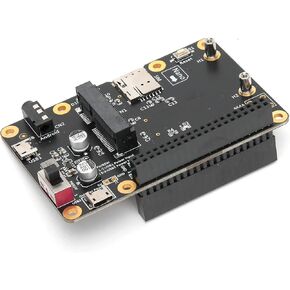 وحدة القبعة الأساسية 3G 4G LTE، لوحة كمبيوتر PC إلى Micro USB مع بطاقة SIM، تدعم 3 أمبير، مقبس PCI E صغير، لـ Raspberry Pi 4 3 2