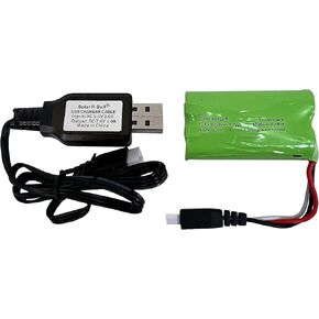 SPLATRBALL 7.4V 500mAh Rechargeable Battery with Charging Cable
