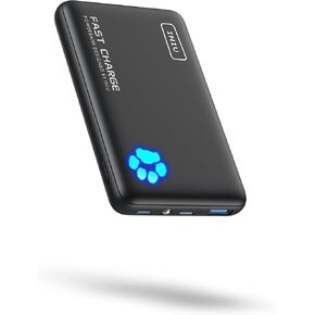 شاحن محمول INIU، أنحف بنك طاقة 10000 مللي أمبير في الساعة 22.5 وات PD، حزمة بطارية شحن عالية السرعة داخل وخارج USB C، بنك طاقة خارجي للهاتف متوافق مع iPhone 15 14 13 12 Samsung S22 S21 Google iPad إلخ in Kuwait