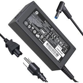 65W 19.5V 3.33A Laptop Charger Fit for HP ProBook 440 445 450 640 650 455 430 G10 G9 G8 G7 G6 Pavilion X360 11 12 14 13 15 17 Smart Blue Tip Power Cord AC Adapter (65W)
