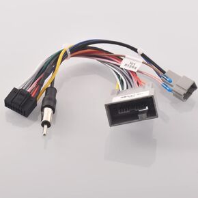 16pin Car Radio Stereo Power Retrofit Harness Cable Wire for Honda 2009+ Fit/Honda City Greiz HONDA Insight 2010~14 with Radio Antenna Adapter