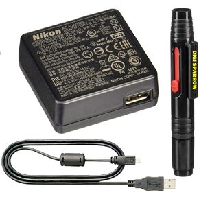 محول طاقة تيار متردد للشحن NIK0N EH-73P لكاميرات NIK0N DL وCOOLPIX مختارة (يتضمن كابل USB UC-E21) in Kuwait