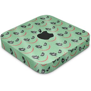 Glossy Glitter Skin Compatible with Apple Mac Mini M2 (2023) - Why So Serious - Premium 3M Vinyl Protective Decal Cover - Easy to Apply | Crafted in The USA by MightySkins