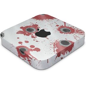 Glossy Glitter Skin Compatible with Apple Mac Mini M2 (2023) - Bullet Holes - Premium 3M Vinyl Protective Decal Cover - Easy to Apply | Crafted in The USA by MightySkins