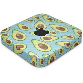 Carbon Fiber Skin Compatible with Apple Mac Mini M2 (2023) - Blue Avocados - Premium 3M Vinyl Protective Wrap Decal Cover - Easy to Apply | Crafted in The USA by MightySkins
