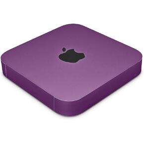 Skin Compatible with Apple Mac Mini M2 Pro (2023) - Solid Purple - Premium 3M Vinyl Protective Wrap Decal Cover - Easy to Apply | Crafted in The USA by MightySkins