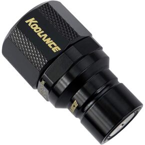 Koolance QD3-MS10X13-BK QD3 Male Quick Disconnect No-Spill Coupling, Compression for 10mm x 13mm (3/8in x 1/2in) *Black*