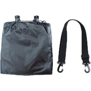 Universal Stroller Organizer Bag,Shoulder Strap Stroller Pouch Foldable Stroller Travel Consignment Cover Black Stroller Storage Bag For Stroller Light Weight Pram Organizer