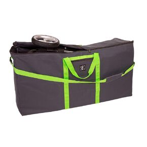 J.L. Childress Heavy Duty Stroller Travel Bag - Grey and Lime