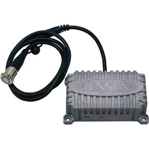 Jensen JAHD240BTR Waterproof 2-Channel Heavy-Duty Bluetooth Amplifier, 80 Watt Max Power Rating, 40 Watt RMS Power, Illuminated Program Button, 4 Ohm-8 Ohm Stable, 20Hz-20KHz Frequency Response