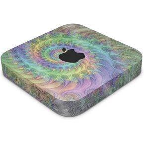 Glossy Glitter Skin Compatible with Apple Mac Mini M2 Pro (2023) - Tripping - Premium 3M Vinyl Protective Wrap Decal Cover - Easy to Apply | Crafted in The USA by MightySkins