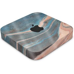 Glossy Glitter Skin Compatible with Apple Mac Mini M2 (2023) - Sea Dunes - Premium 3M Vinyl Protective Wrap Decal Cover - Easy to Apply | Crafted in The USA by MightySkins
