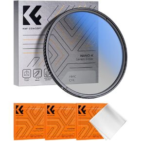K&F Concept 95mm CPL Filter with 3 Cleaning Cloth for Camera Lens