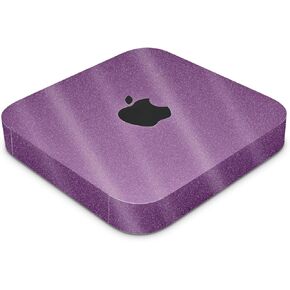 Glossy Glitter Skin Compatible with Apple Mac Mini M2 Pro (2023) - Solid Purple - Premium 3M Vinyl Protective Decal Cover - Easy to Apply | Crafted in The USA by MightySkins