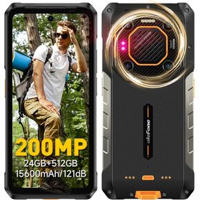 Ulefone Armor 26 Ultra 5G Rugged Smartphone, MTK Dimensity 8020 24GB+512GB, 200MP Quad Camera, 15600mAh(120W), 33W Dock Charging, 121dB Speaker, 6.78" FHD+ Corning Gorilla Screen, IP68/69K, Android 13
