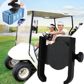 Upgraded Magnetic Phone Holder Mount for Golf Cart EZGO/Club Car/Yamaha, Aluminum Alloy Phone Mount, Ultra Strength 6*N52 Magnets, Universal All 4.7-7.2inch iPhone 13/12/11 Pro Max/Galaxy