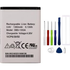 بطارية قابلة للشحن جديدة DBS-1350A متوافقة مع DBS-1350A 1ICP6/39/50 Doro 7050 7060 مع الأدوات in Kuwait