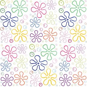 177 Pcs Flowers Bubbles Ocean Wall Decals, Cute Bubble Stickers Under The Sea Birthday Party Flower Wall Decorations for Bedroom Bathroom Boys Girls Teens Adults