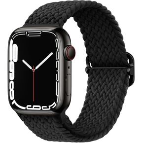Sport Soft Braided Bands Compatible with Apple Watch Ultra 2/Ultra Band,Compatible with Apple Watch Bands for Men 42mm 44mm 45mm 49mm, Adjustable Replacement Band for iWatch Bands Series 9 8 7 6 5 4 3 2 1 SE
