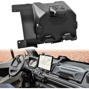 Sporty Electronic Device Holder for Defender, Electronic Device Phone Tablet GPS Holder Mounts with Storage Box Organizer Tray for Can-Am Defender HD5 HD8 HD10 MAX 2016-2022 Accessories