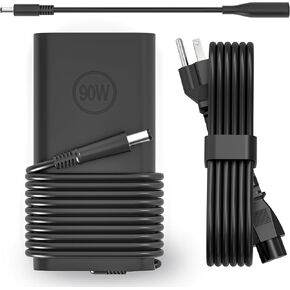 90W 65W Slim Laptop Charger fit for Dell Latitude 3390 3540 5400 5480 5490 5540 5590 7280 7480 7490 E6430 E5530 E3570 E7440 D630 D610, Inspiron17 1750 1764 1705 e7440