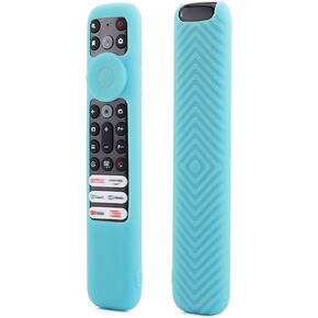 RC923 Remote Cover Case for TCL RC902V RC902V FMR1 / RC813 FMB1 / RC923 (2023) TCL Q6 Q7 QM8 S4 S3 Series Google TV Remote Control Silicone Green Sleeve Glow in Dark