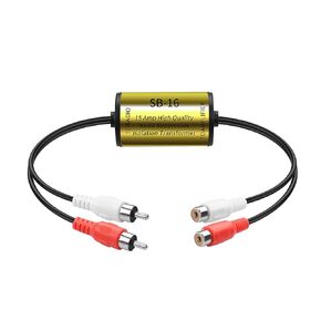 YAODHAOD Ground Loop Isolator, Amplifier Noise Filter for Car Audio & Home Stereo,Feedback Loop Isolator,Stereo Noise Suppressor Reducer Alternator
