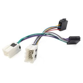 ISO Car Radio Stereo Power Retrofit Harness Cable Wire Loom Lead to Compatible for Nissan X-Trail Navara Patrol Maxima Power Harness Adapter