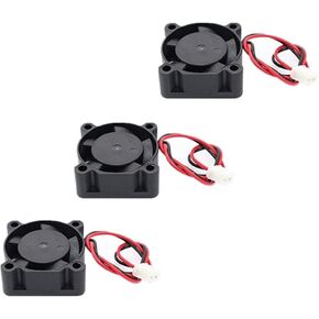 Honbay 3pcs DC 12V 0.1A 2Pin 25mm x25mm x10mm Mini Brushless Cooling Fan