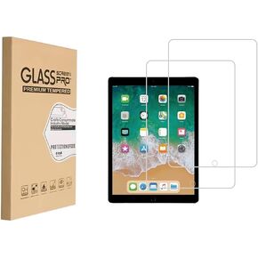 Design for Apple iPad Pro 12.9 inch (2017 Model) Tempered Glass Screen Protector, Anti Scratch,Bubble Free,High Definition（2 Pack）