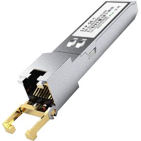 10PCS SFP to RJ45 Copper Module, 1000Base-T Gigabit Ethernet Transceiver - Compatible with Cisco, Meraki, Ubiquiti, D-Link, TP-Link, Supermicro, Netgear, MikroTik S-RJ01, 1.25G SFP-T, up to 100m