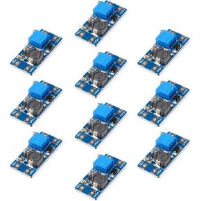10pcs MT3608 DC-DC Adjustable Boost Module 2A - Step up Converter for 2V-24V to 5V 9V 12V 28V Power Boosting