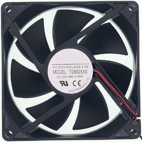 for TONON TD9025XS 12V DC BRUSHLESS Fan - 0.08A 90×90×25mm 2-Wire 9025 Cooling Fan