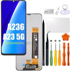 for Samsung Galaxy A23 5G Screen Replacement LCD Display for Samsung A236 LCD Screen A236U A236U1 A236B A236B/DS A236B/DSN A236E Touch Digitizer Assembly with Repair kit