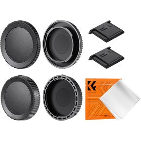 K&F Concept Z Mount Rear Lens Cap & Body Cap Cover & Hot Shoe Cover Kit for for Nikon Z Mount Camera Z6 Z7 Z8 Z9 Z30 Z50 Z5 Z7 II Z6 II ZF C