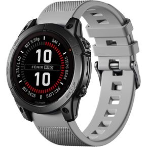 Ouwegaga Compatible with Garmin Fenix 5/Fenix 6/Fenix 7 Band, 22mm Soft Sport Silicone Watch Strap for Garmin Fenix 5 Plus/Fenix 6 Pro/Fenix 7 Pro/Forerunner 935/945/955/965/Quatix 5 6 7, Multi Colors