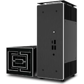 Turing ABX, Design for Gigabyte 4000U Series BRIX Mini-PC Up to AMD Ryzen™ 7, Compact Pure Aluminium Fanless Case, Internal M.2 SSD heatsink, Vertical or horizontal Placement, A-NUC76-M1B