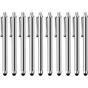 HESSION 10 Pack Stylus Pen for all capacitive Touch Screens Suitable for iPhone Ipad Samsung Galaxy Tablets Black