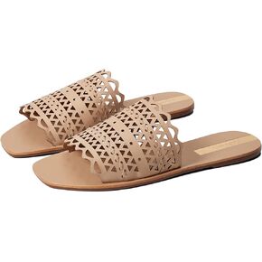 KAANAS Estela Laser Cut Leather Sandal