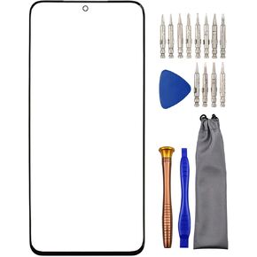 قطعة بديلة للشاشة الخارجية من الزجاج من Sunways لهاتف Samsung Galaxy S20+ 5G SM-G985 S20+ SM-G985F SM-G985F SM-G986B SM-G986F SM-G986U SM-G986W أسود