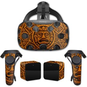 MightySkins Skin Compatible with HTC Vive Full Coverage - Carved Aztec | Protective, Durable, and Unique Vinyl Decal wrap Cover | Easy to Apply, Remove, and Change Styles | Made in The USA
