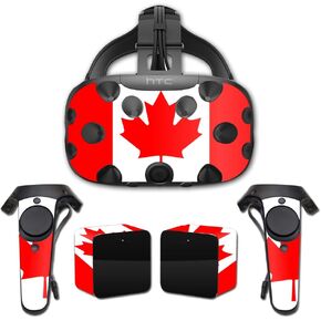 MightySkins Skin Compatible with HTC Vive wrap Cover Sticker Skins Canadian Flag
