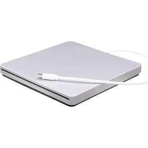 KUJOBUY Portable CD/DVD Driver Burner USB Type C for Windows Linux MacBook Air Pro Laptop Desktop External Disc Drive Disk Slim DVD Writer DVD-R Media Player Reader RW in Kuwait