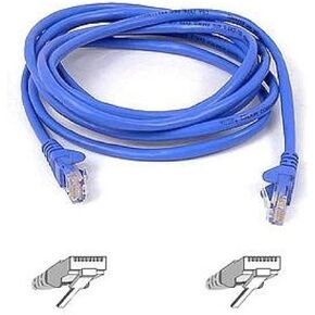 Belkin 6ft Cable Patch CAT5 UTP-4PR RJ45M BLU Molded (A3L791-06-BLU-M)
